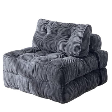 Foldable Chair Bed - Grey - Finery