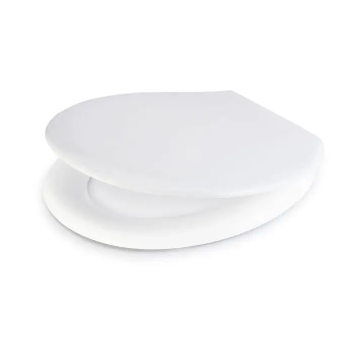 Woodly Toilet Seat, Soft Close, White, Plastic