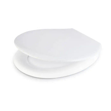 Woodly Toilet Seat, Soft Close, White, Plastic