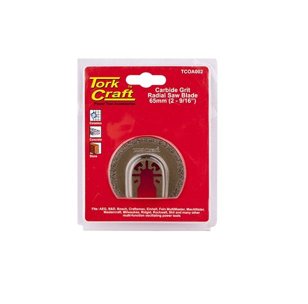 Tork Craft - Quick Change Carbide Grit Radial Saw Blade 65mm - 3 Pack