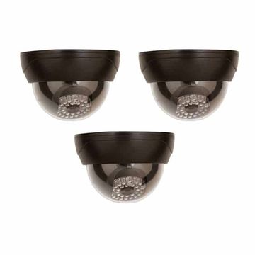 Killer Deals Indoor/Outdoor Dome Dummy Camera With Flashing LED x3 Combo