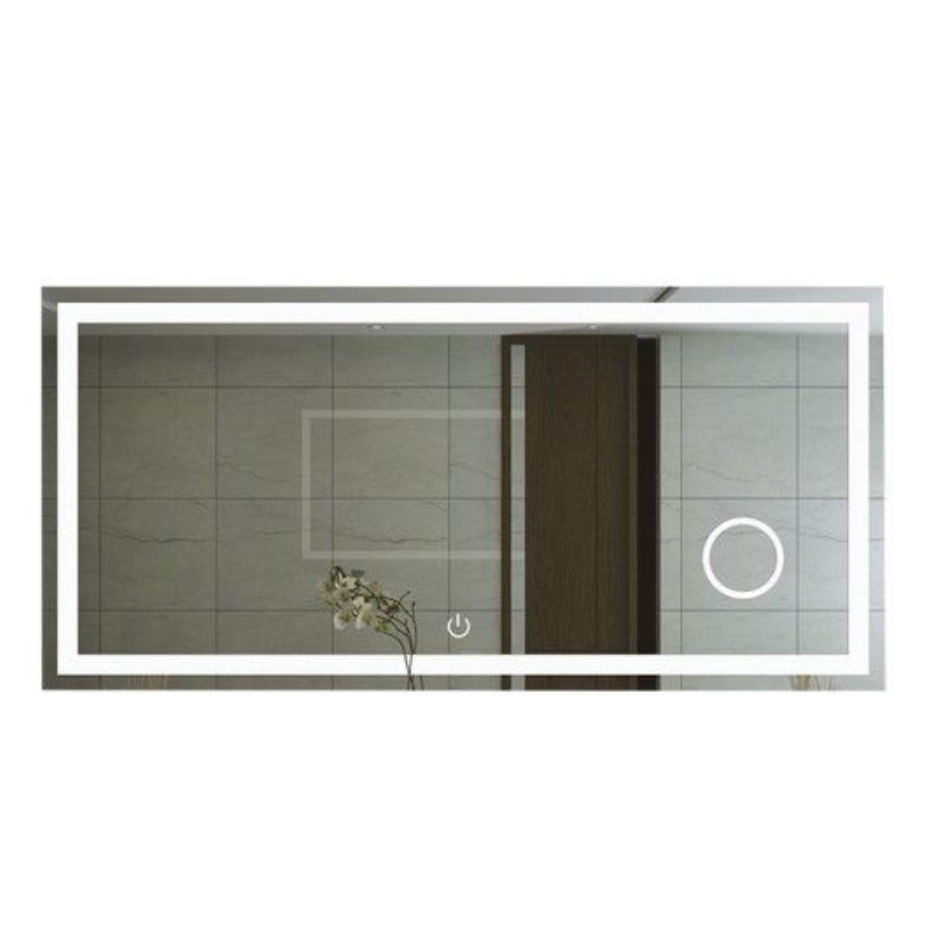 Rectangular Mirror with On / Off Mirror Touch Switch