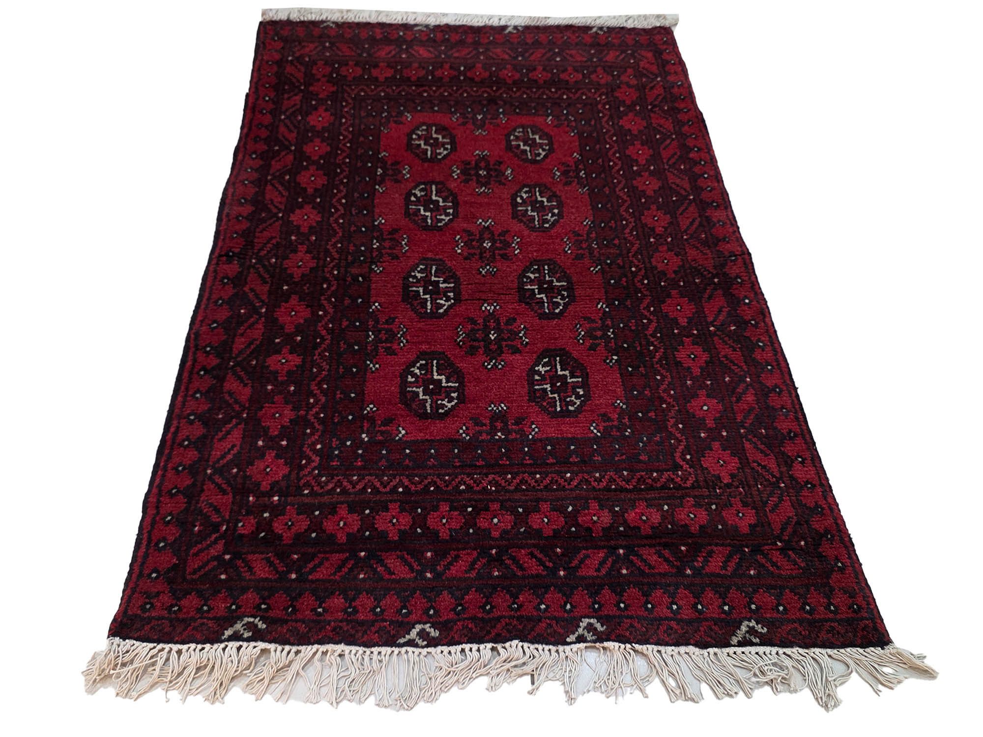 Gorgeous Afghan Bukhara Design Carpet - 125 x 80 CM