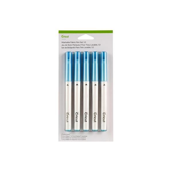 2004846 - Cricut Washable Fabric Pen Blue 1.0 (5Pc) Rtl