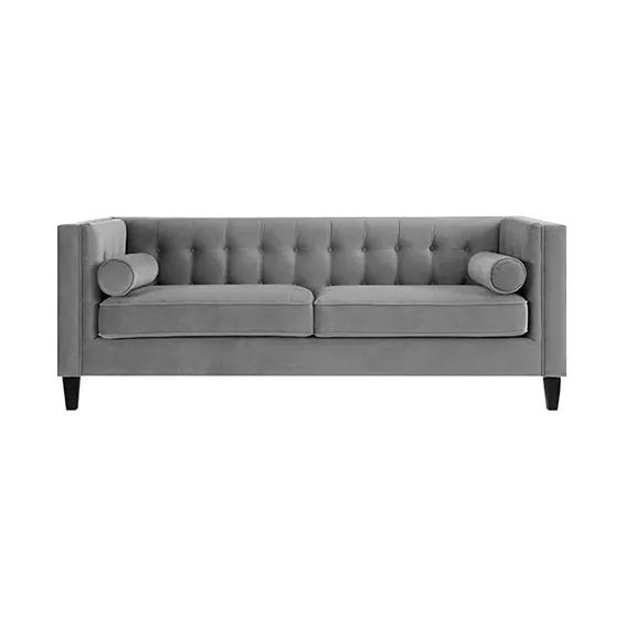 Velvet Couch Grey