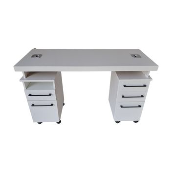 Manicure Table Nail Desk - White