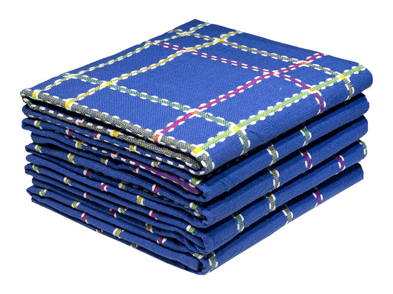 Multipurpose, Easy Fit, Absorbent Kitchen Towel - Design 2378 - 050x080cms - (05 Pc Pack) - Stripes - Angel Falls