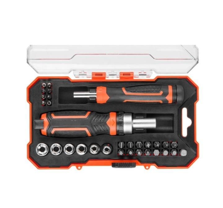 Ratchet Screwdriver Set With Sockets And Bits- 31 Piece