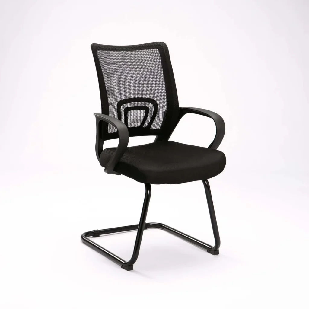 Executive Visitor Chair OF553 – PU Leather & Chrome Frame
