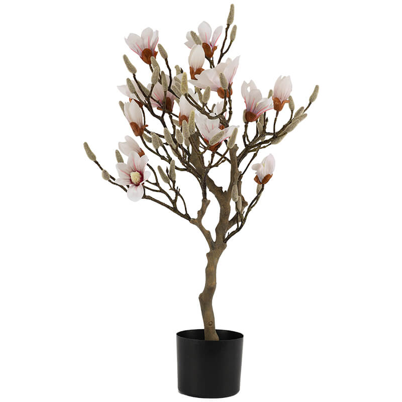 PREMIUM ARTIFICIAL PALE PINK MAGNOLIA TREE 85CM