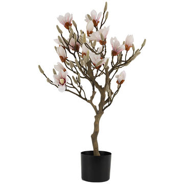 PREMIUM ARTIFICIAL PALE PINK MAGNOLIA TREE 85CM