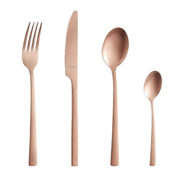 Amefa Manille Stainless Steel Cutlery 16-Piece Set, Copper
