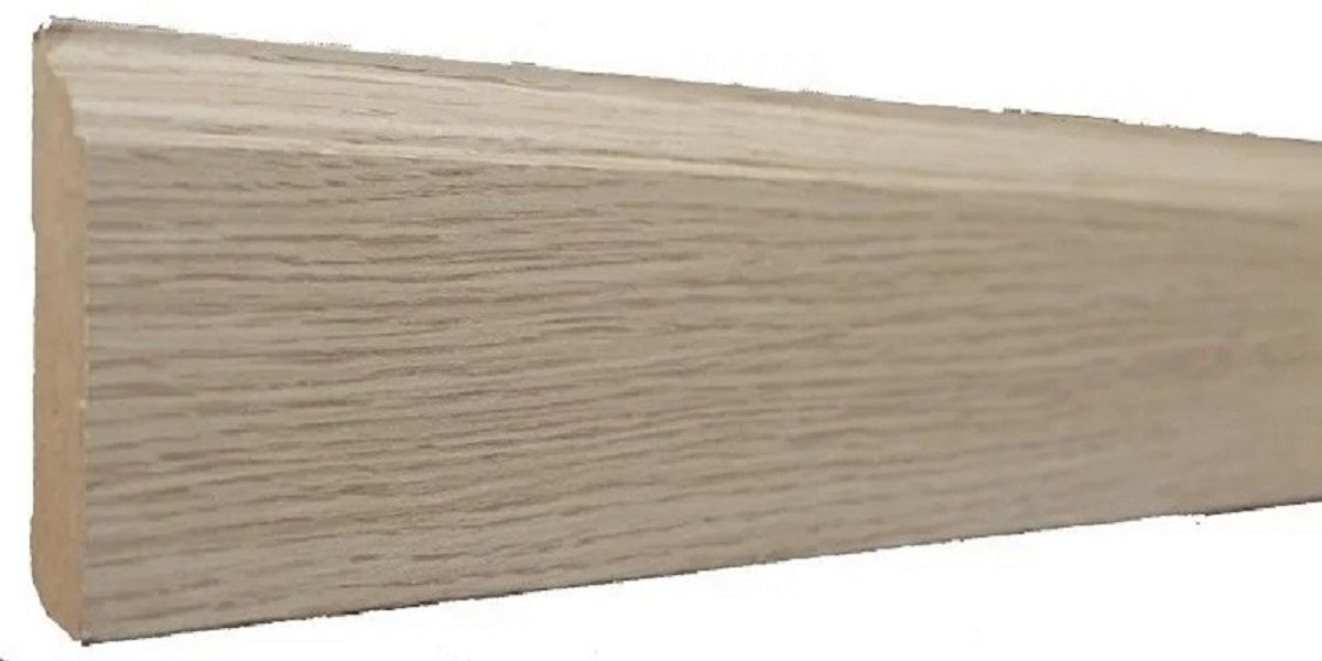 Skirting Nevada Oak MDF Wrapped 80mm x 14mm x 2400mm