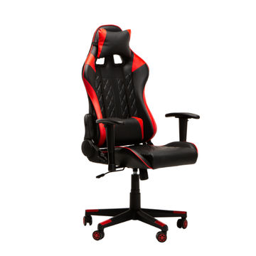 HIGHBACK LUXURY GAMING CHAIR AH594 - BLACK/RED