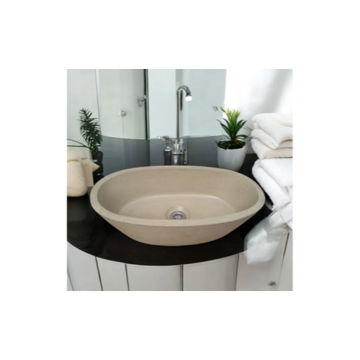 Calypso Sandstone Bespoke Concrete Basin 56x29.5x15cm