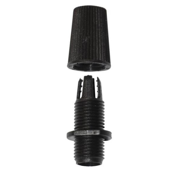 Black Female Cordgrip With Threaded Rod BRIGHTSTAR