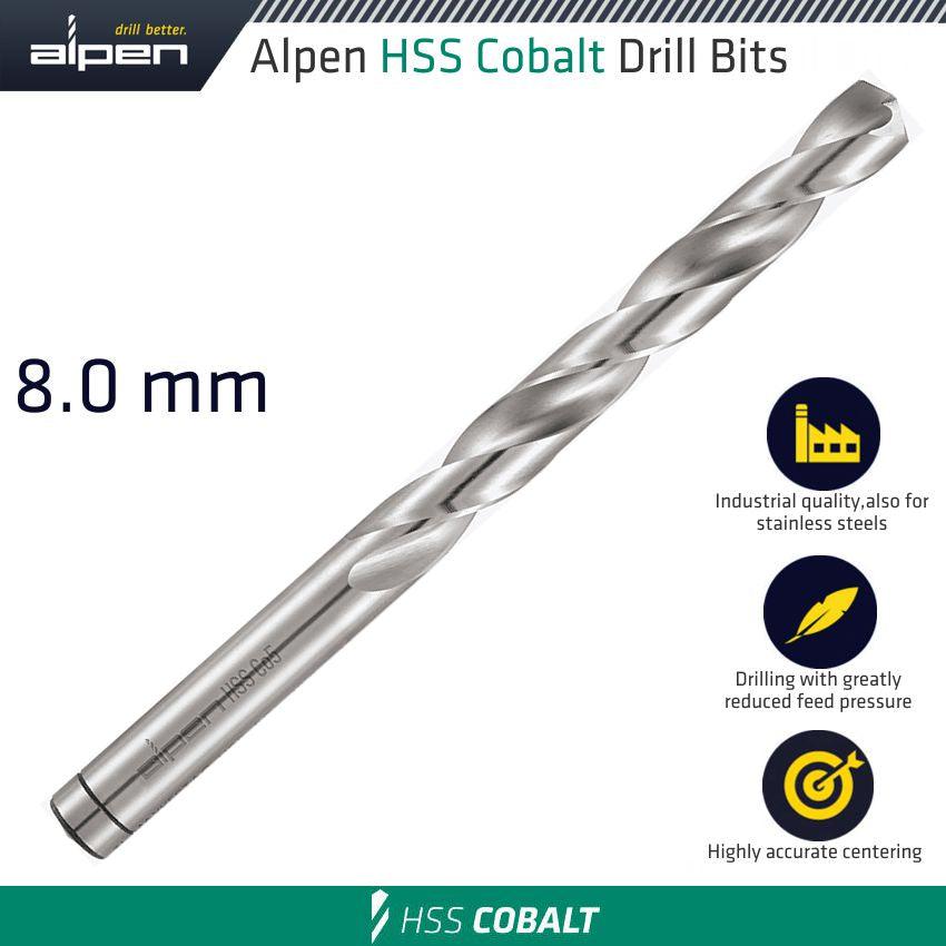 Hss Cobalt Drill Bit 8.0 Mm