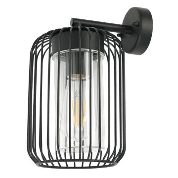 Koda Black Outdoor Wall Light