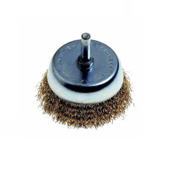 PG - 50 x 6mm Brass Wire Cup Brush - 2 Pack