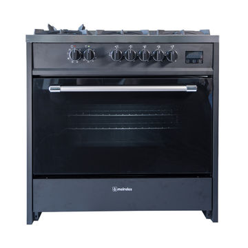 Meireles Freestanding Gas Electric Black Stove E915D1 BL