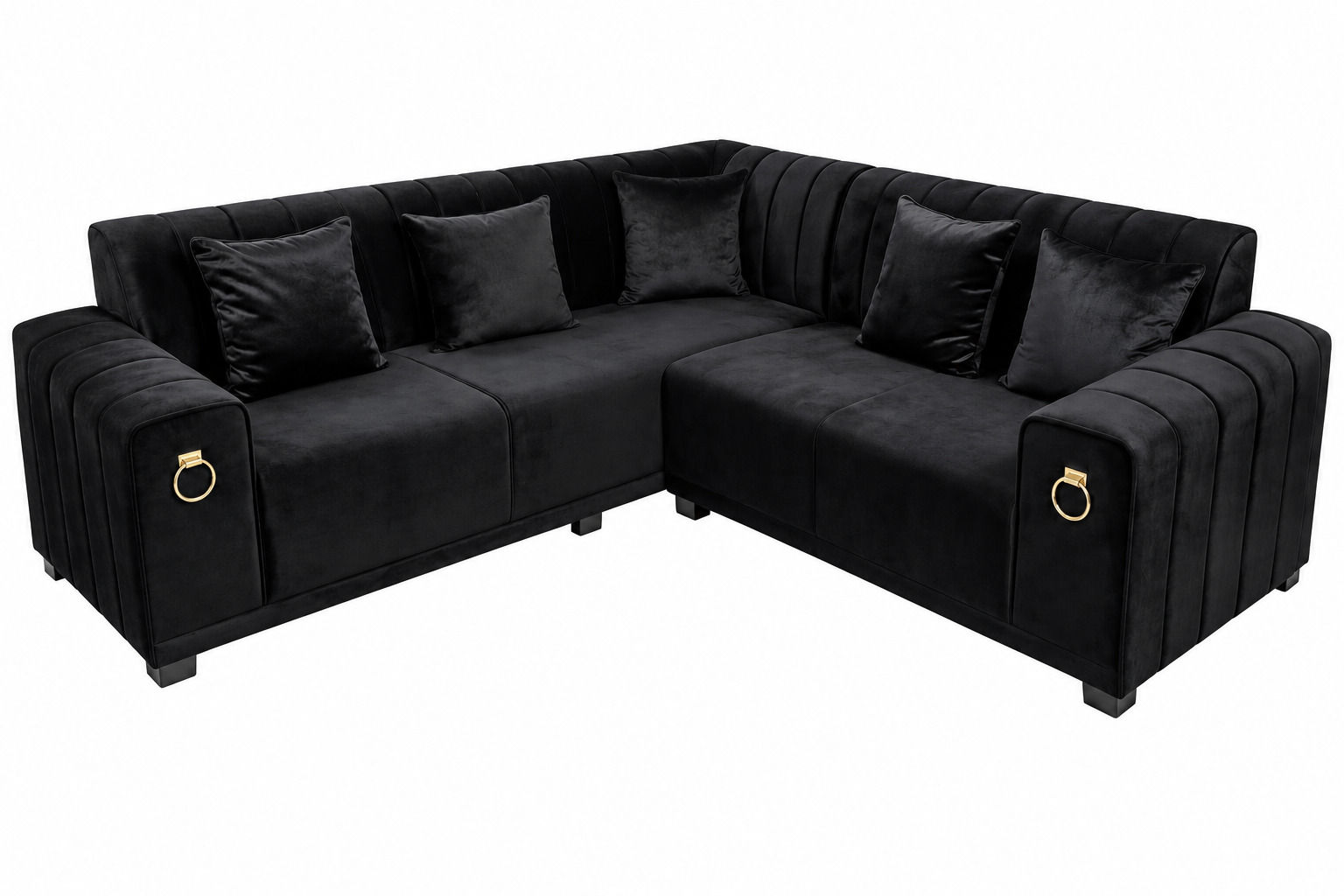 Comfy Home Furnitures Flavio 2 Piece Corner Couch