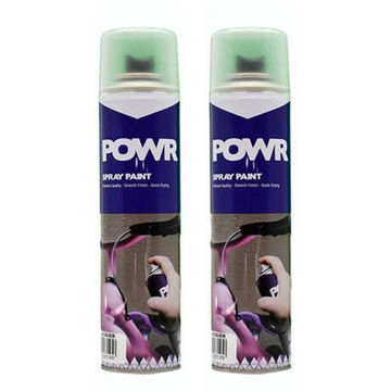 POWR Spray Paint Clear Gloss Lacquer 300ml ( 2 Pack )