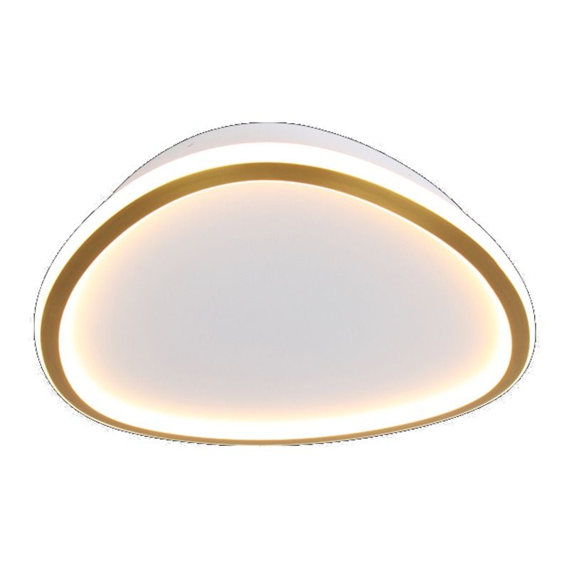 230v 48W LED Large Ovoid Gold 60cm Slim Ceiling Fitting