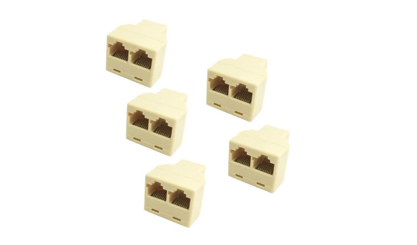 SE-L158 Dual Port RJ45 Network Splitter Pack Of 100