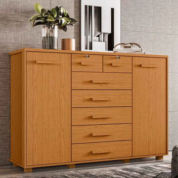 Fontana matellic chest of drawers cinnamon