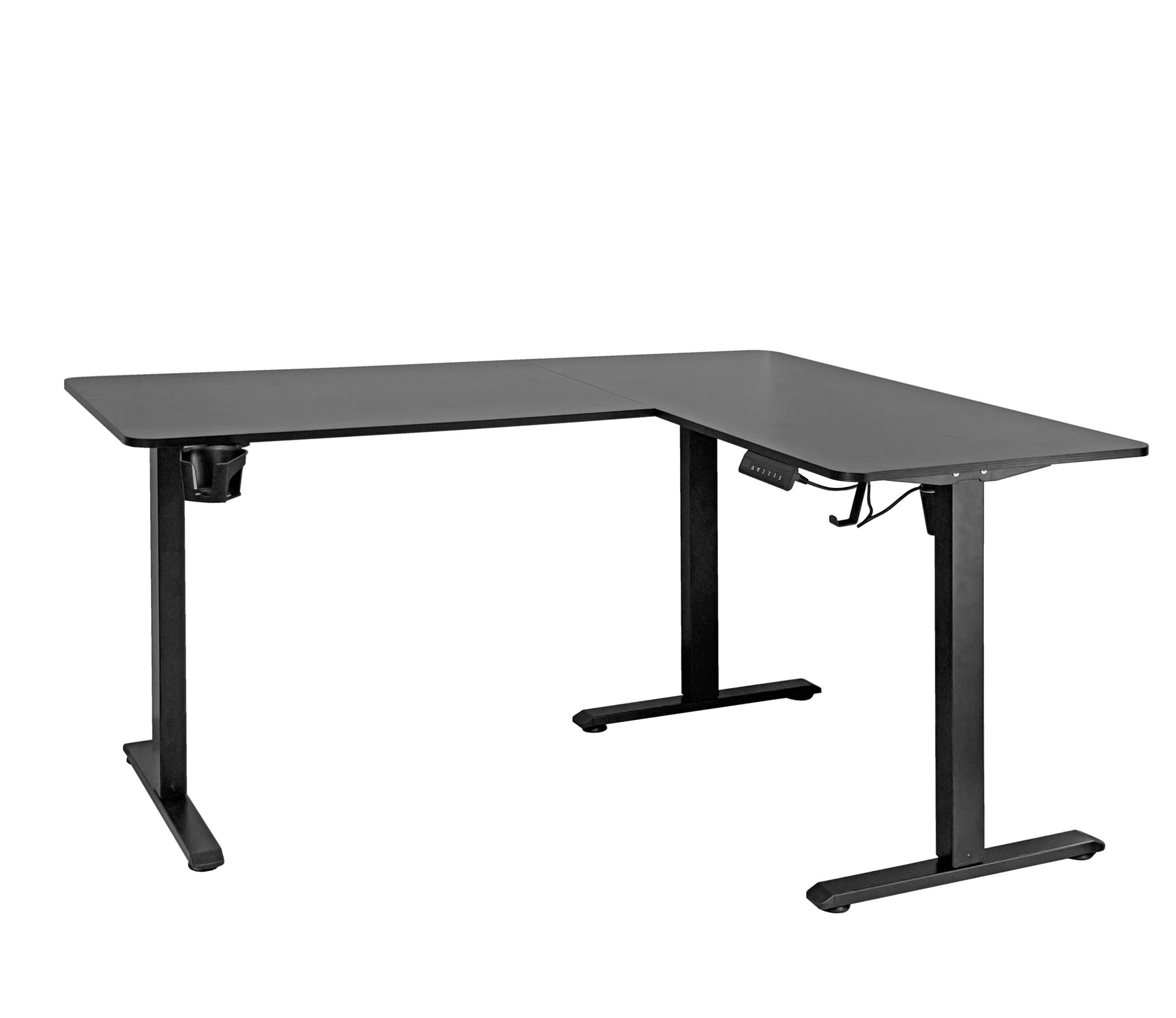 FlexiCorner Height Adjustable Desk - Black - Fine Living
