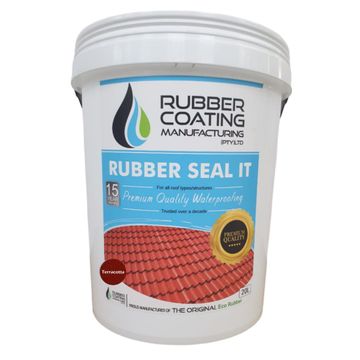 RCM Rubber Seal it Waterproof Coating Terracotta 20 Litre