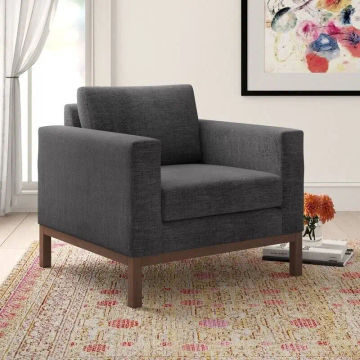 Willow Armchair Linen Dark Grey