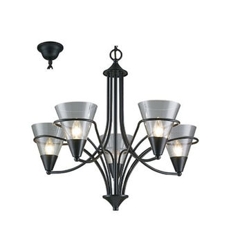 Chandelier Black E14 5x40w