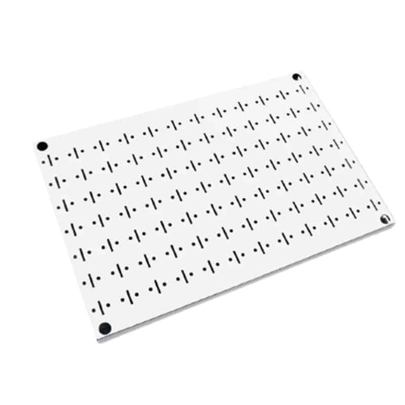 CLIP-FIT Powder Coated Steel Pegboard White 600mm x 400mm