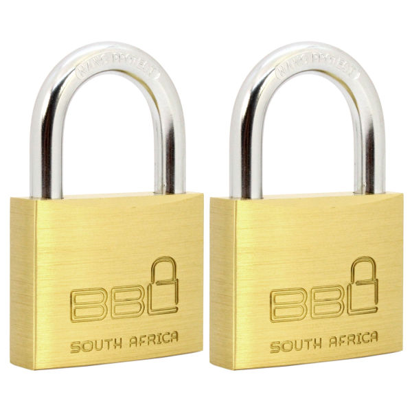 PADLOCK BBL 50MM BRASS KEYED ALIKE DUO PACK LEROY MERLIN South Africa
