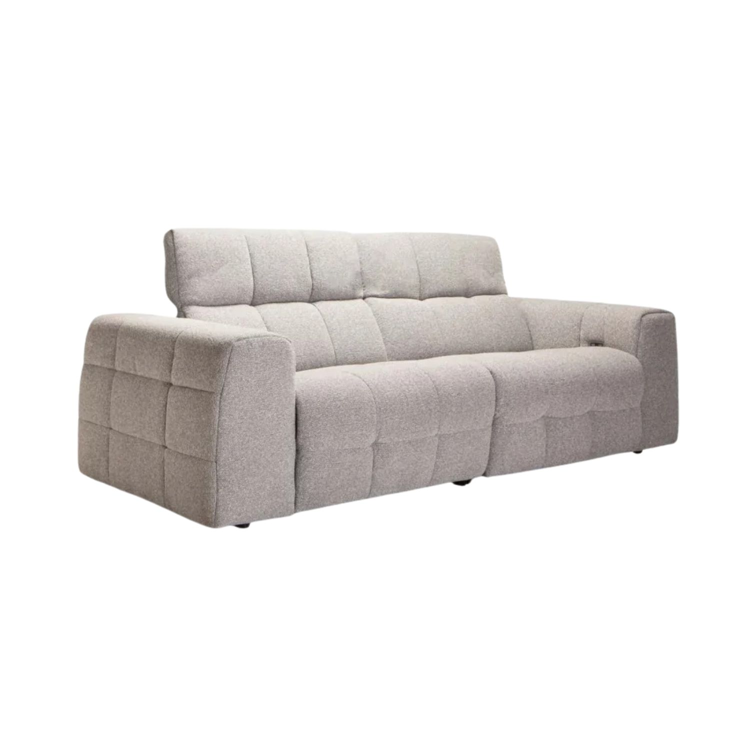 Electric 3-Seater Chenille Power Recliner Sofa