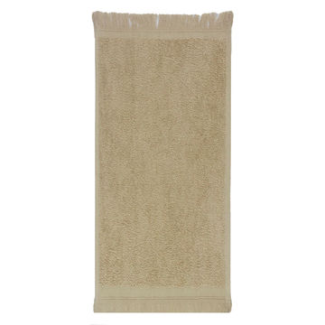 Bunty's Plush 380 GSM Terry Fringe Guest Towel - Pebble(200Pc Pack)