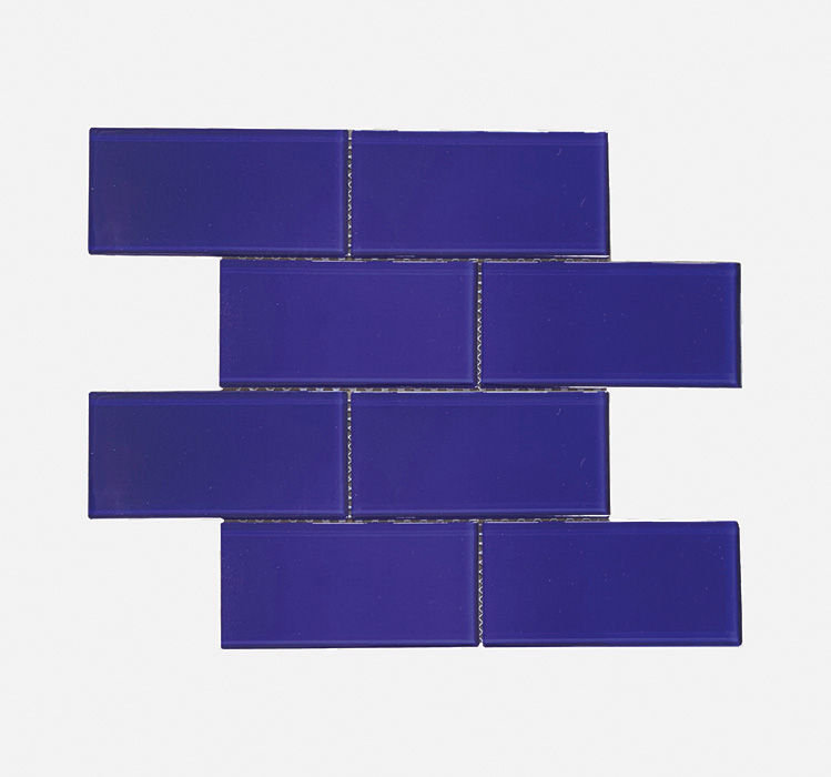 Mosaic Glass - Oxford Blue Metro - 300x300 (per sheet)