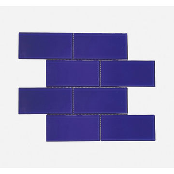 Mosaic Glass - Oxford Blue Metro - 300x300 (per sheet)