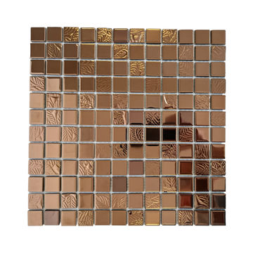 Mosaic Glass - Molten Copper 300x300 (per sheet)