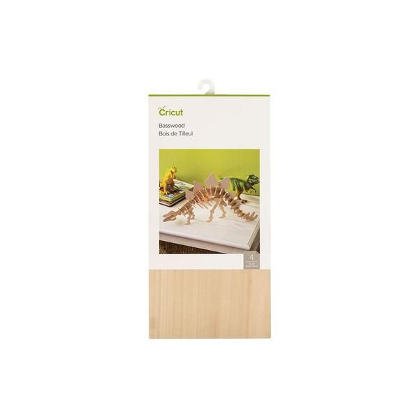 Cricut Basswood 4 Sheets 12'' X 6'' (30.5 Cm X 15 Cm)