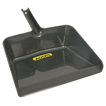 Dustpan - BPA-Free Plastic - Grey - Jumbo - Single - 4 Pack