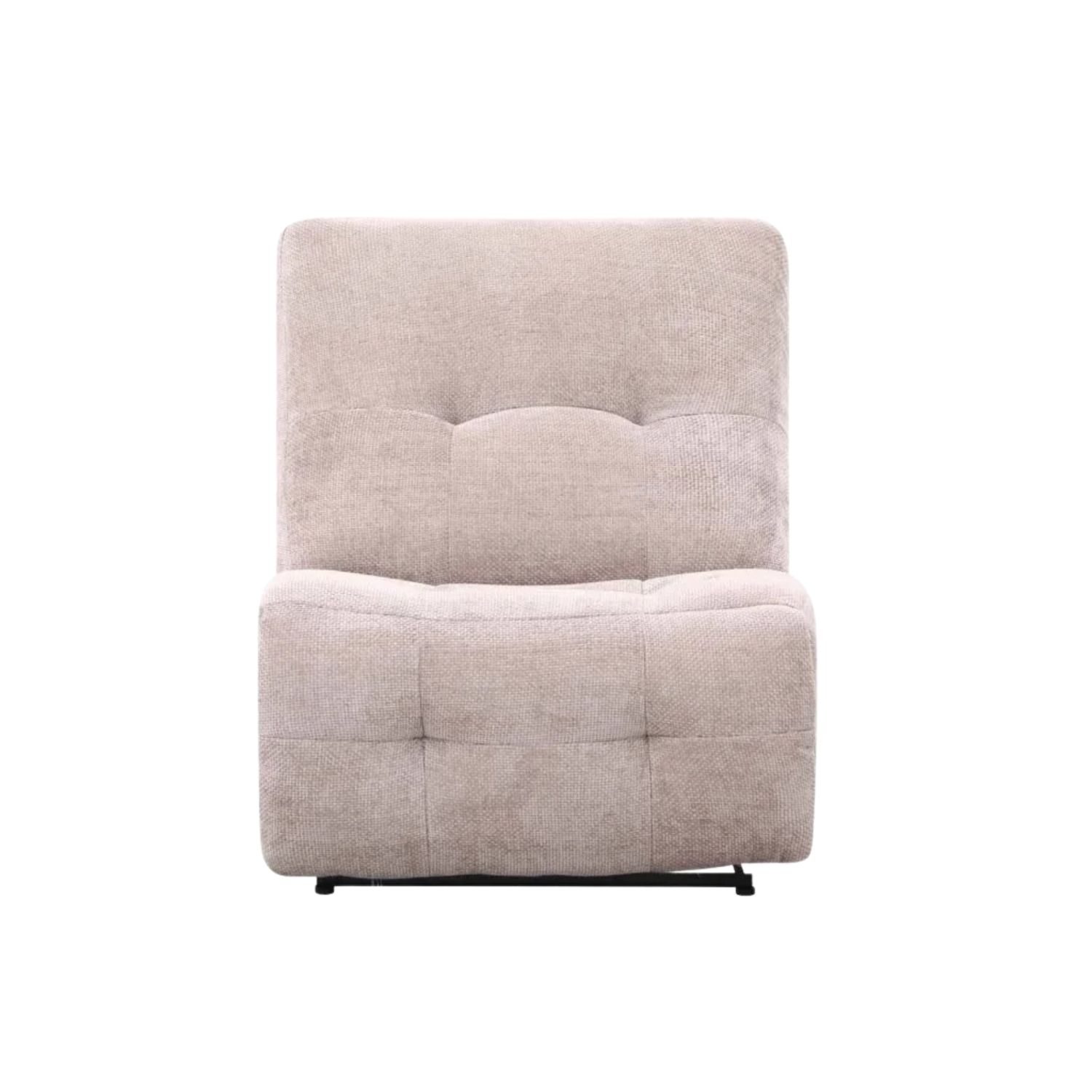 Armless Fabric Power Recliner Chair - Oatmeal