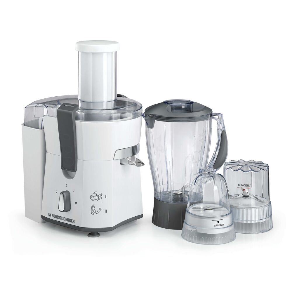 Black & Decker 500W 4-IN-1 Juicer, Blender & Grinder | JBGM600-B5