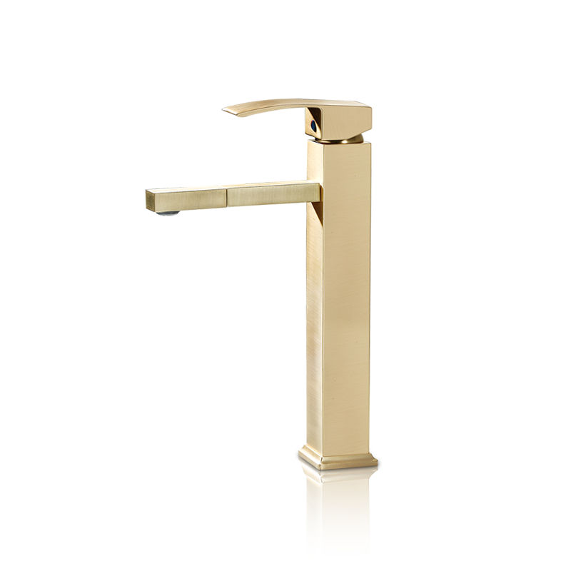 GBB002- Brushed gold tall basin mixer