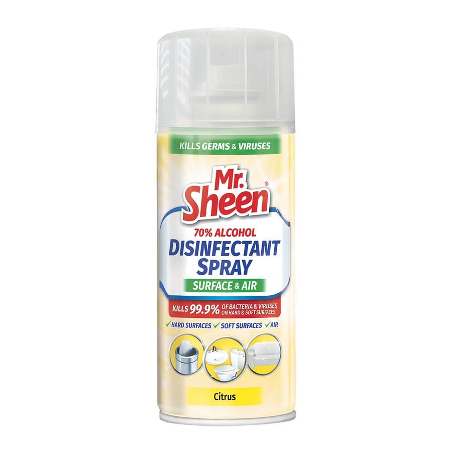 Mr Sheen Disinfec Spray Surf And Air Citru 500Ml