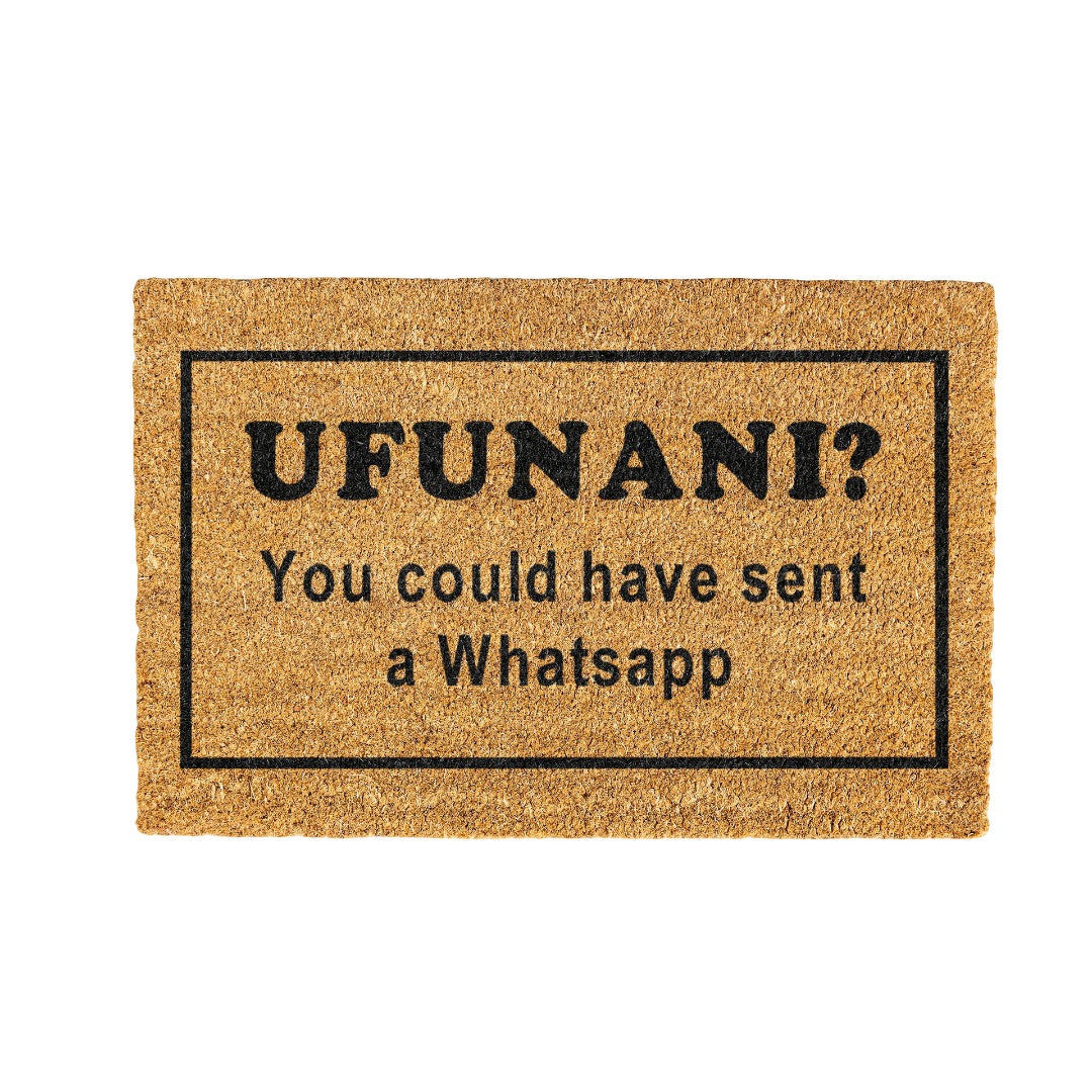 Ufunani Coir Doormat Design 700 x 400 mm
