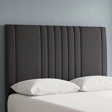Darla Boucle Panel Headboard Double Coco-liquorice