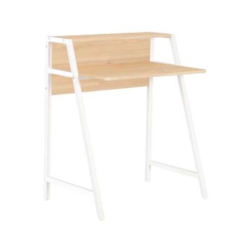 Brooklyn Office Desk with Monitor Shelf & Powder Coated Steel Frame