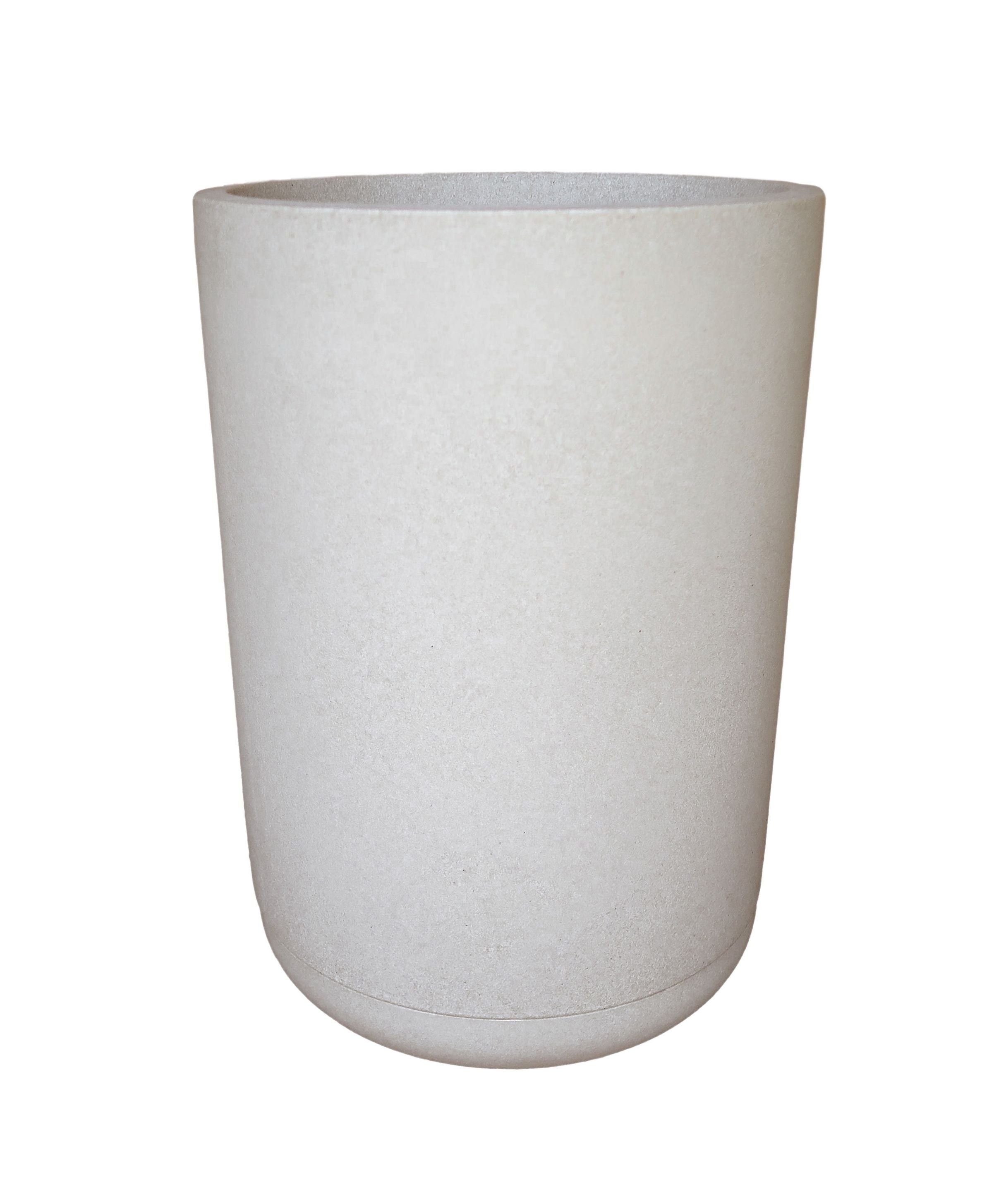 Match Cylinder Japi Planter With Saucer